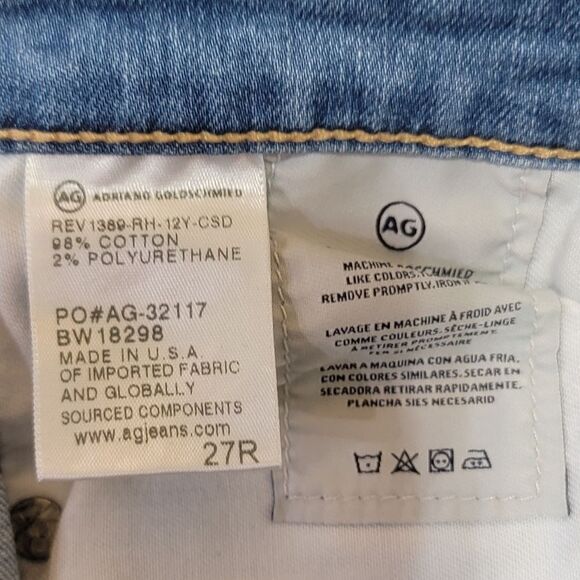 Adriano Goldschmied AG The Legging Super Skinny Ankle Jeans Size 27 x 28 Inseam - Picture 6 of 10
